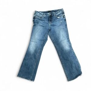 Women's blue jeans 17" waist flat 16w/L33 (xl3)